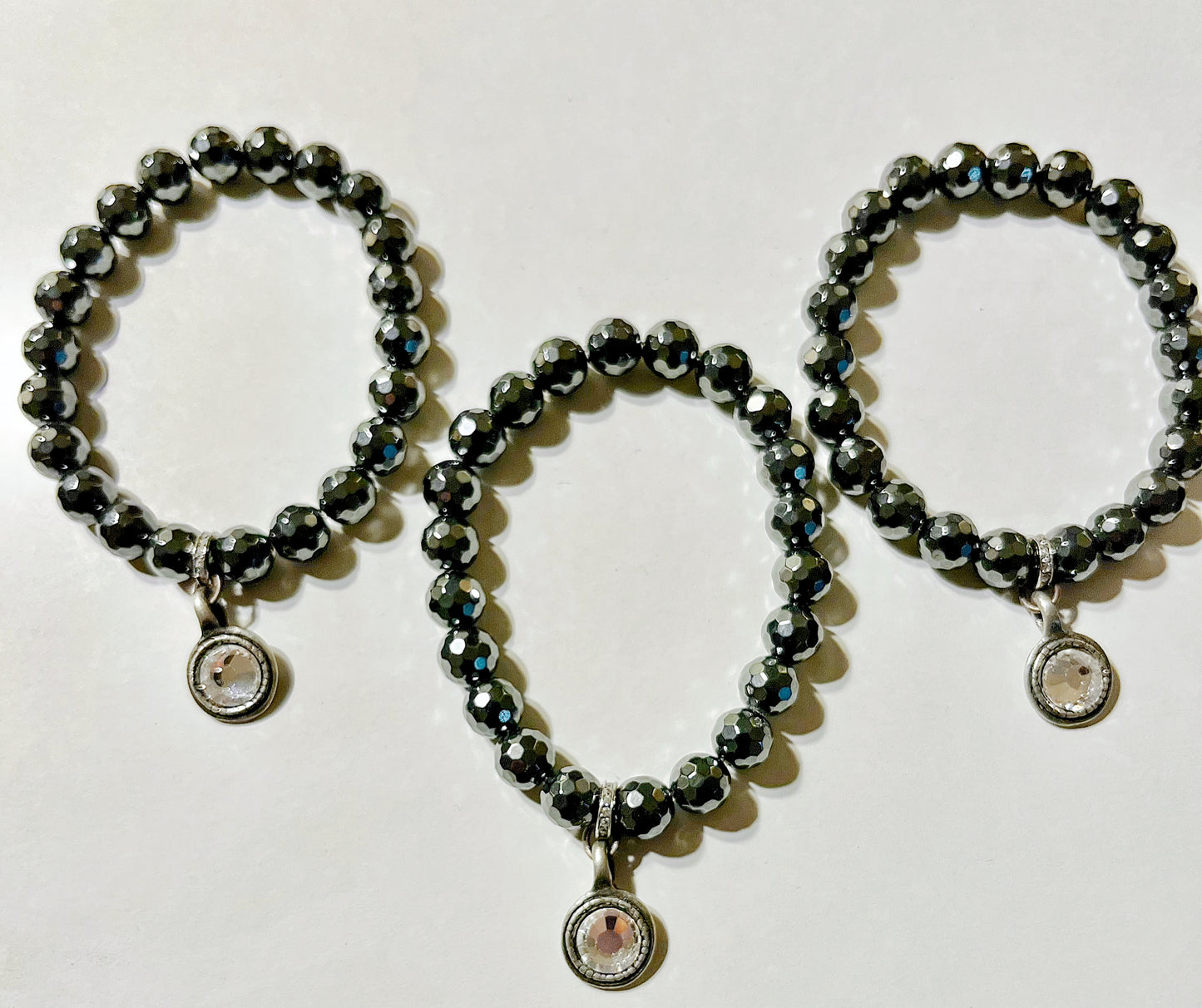 Gunmetal Hematite Wristlet