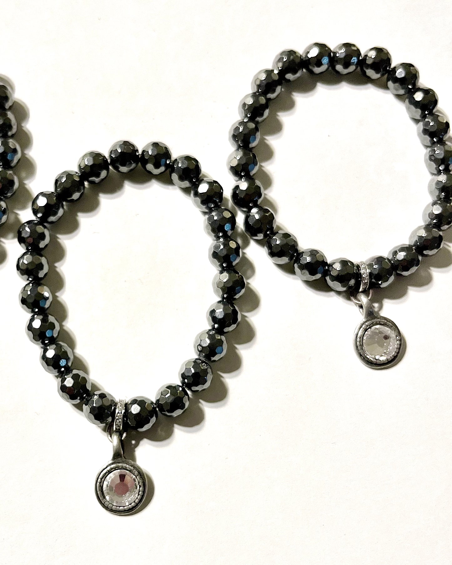 Gunmetal Hematite Wristlet