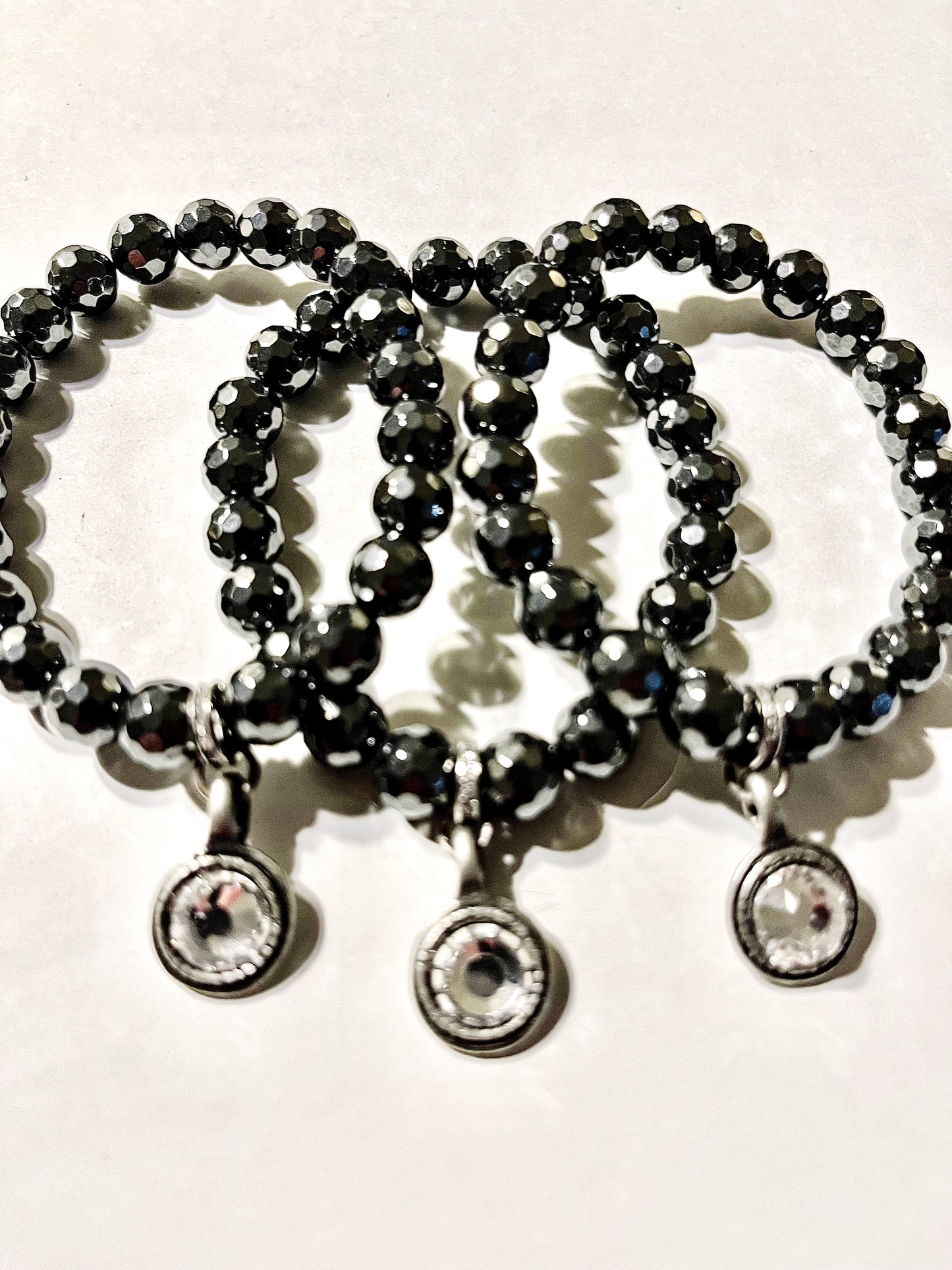 Gunmetal Hematite Wristlet